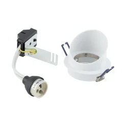 Einbaustrahler GU10 Weiß Aluminium Ø 7,5 cm innen Decke