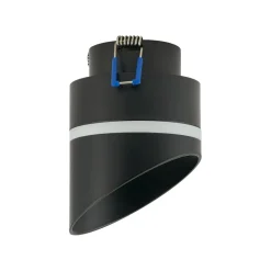 Einbaustrahler GX53 Schwarz H: 12 cm Aluminium Modern