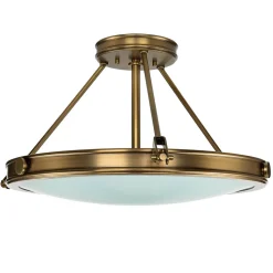 Elegante Deckenleuchte Glas Jugendstil rund Wohnzimmer