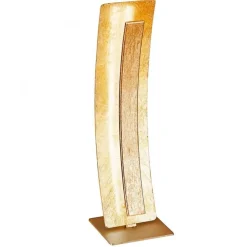 Elegante LED Tischlampe warmweiß 40,5 cm in Blattgold