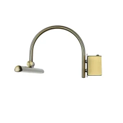 Elegante LED Wandlampe Jugendstil 3000K in Messing