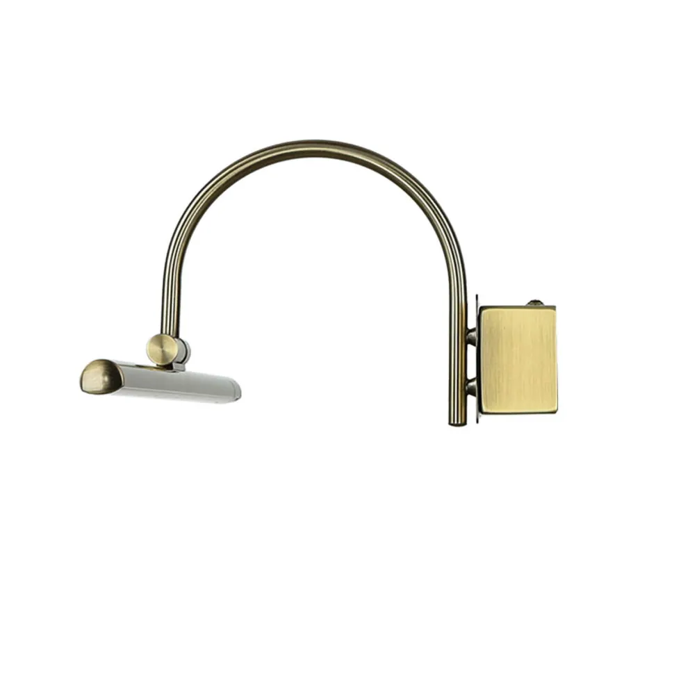 Elegante LED Wandlampe Jugendstil 3000K in Messing