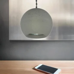 Esstisch Hängeleuchte GEOMETRIC Ø13cm Beton Grau