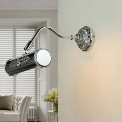 Exklusive Bilderleuchte Chrom glänzend