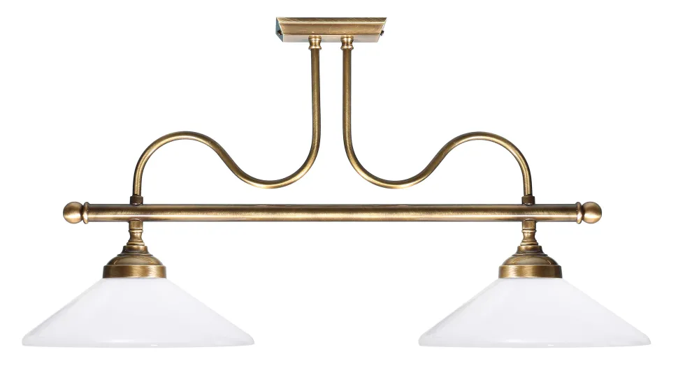 Exklusive Jugendstil Deckenleuchte aus Messing