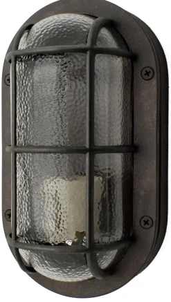 Feuchtraumlampe Messing Glas 23 cm IP64 E27 Maritim