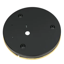 Flache Wandleuchte LED Braun 3000 K rund Ø 25 cm Metall