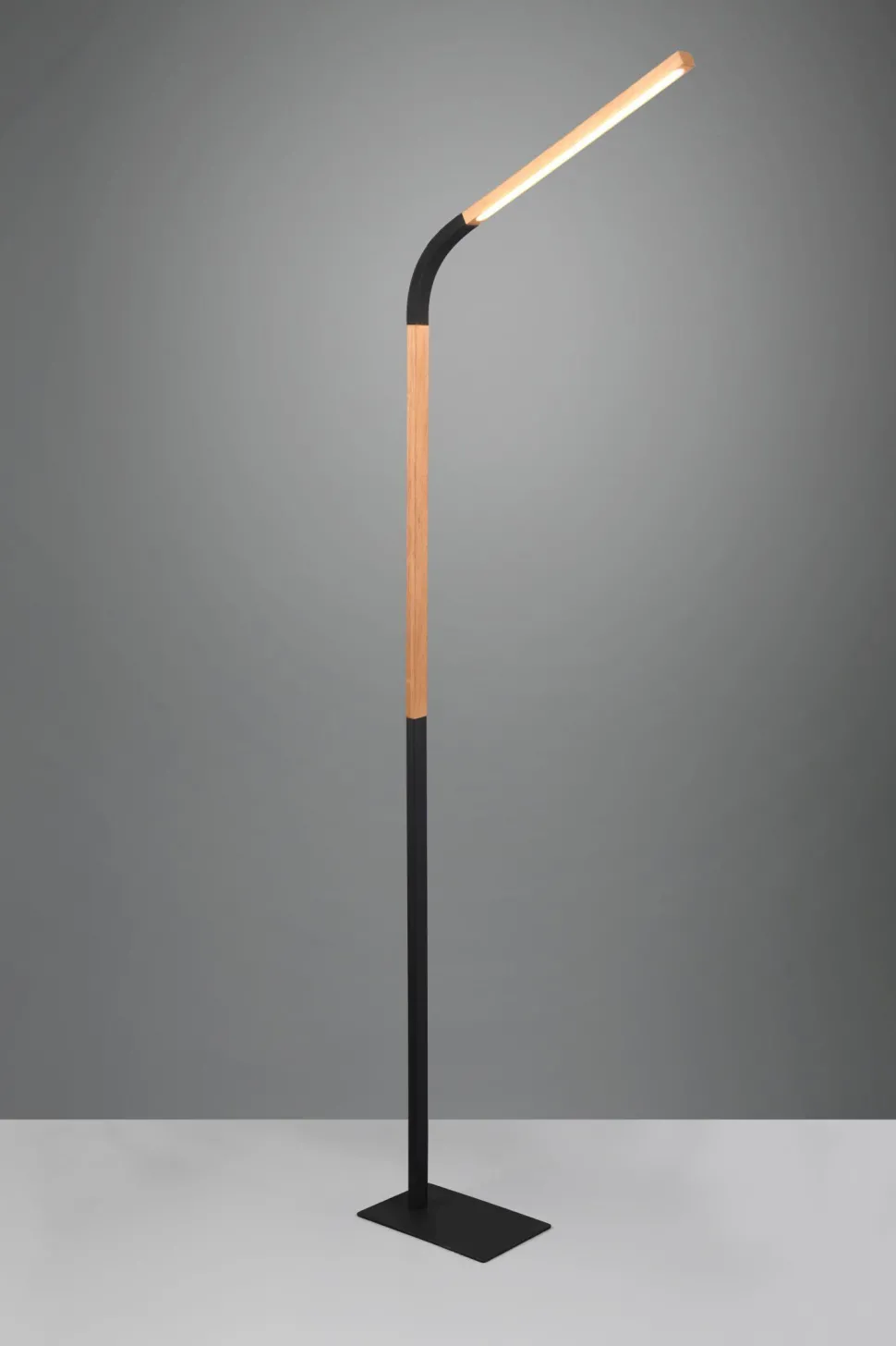 Flexible LED Stehleuchte dimmbar Metall Schwarz 1400 lm