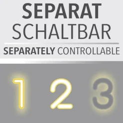 Flexible Stehleuchte Glas Metall 170 cm inkl E14 3000 K