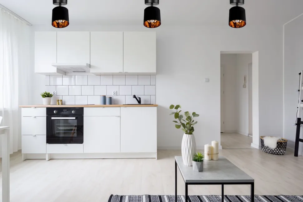 Flexibler Deckenstrahler Stoff Metall E27 rund Ø15 cm