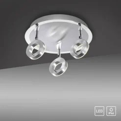 Flexibler LED Deckenstrahler in Aluminium IP44 Ø33,5 cm