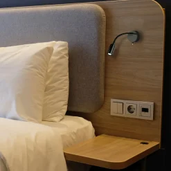 Flexibler LED Wandstrahler mit Schalter Metall warmweiß