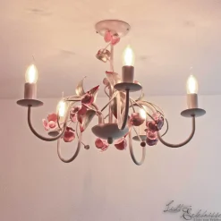Florale Hängeleuchte Ø62cm 3-flmg