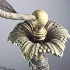 Florale Stehleuchte Weiß