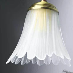 Florale Wandlampe Bronze Hell