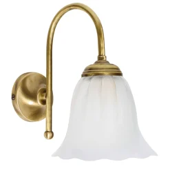 Florale Wandleuchte Bronze Hell