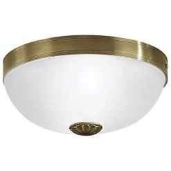 Formschöne Deckenleuchte Imperial Messing Ø31cm 2-Flmg