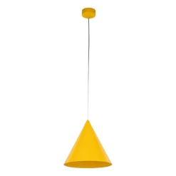 Gelbe Hängelampe Metall E27 Ø 25 cm H: max. 160 cm verstellbar