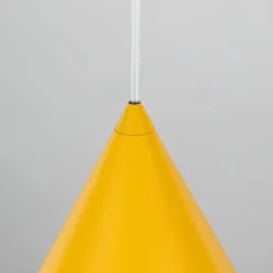 Gelbe Hängelampe Metall E27 Ø 25 cm H: max. 160 cm verstellbar