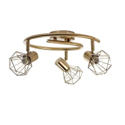 Geometrischer Spot Metall Retro in Messing vielseitig MIA