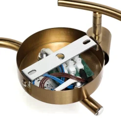 Geometrischer Spot Metall Retro in Messing vielseitig MIA