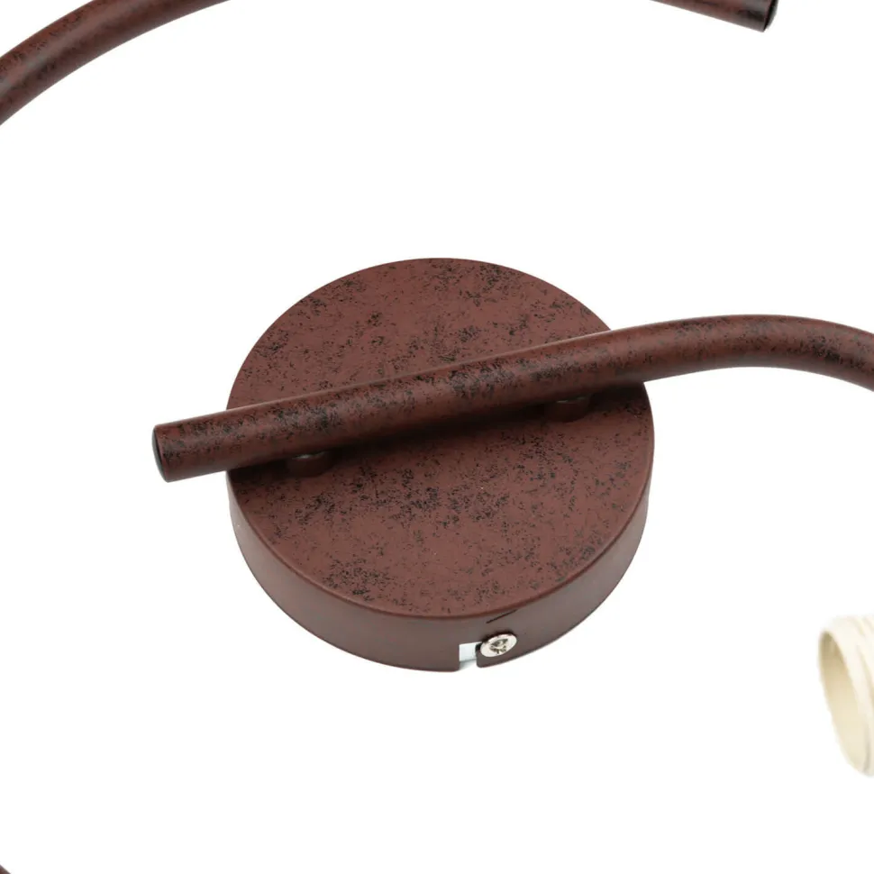 Geometrischer Spot Metall Retro in Rostbraun MIA