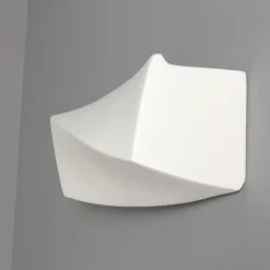 Gipslampe Wand Weiß bemalbar Up Down E27 dekorativ