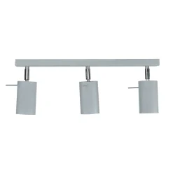 Grauer Deckenstrahler Metall L:45cm 3x GU10 vielseitig