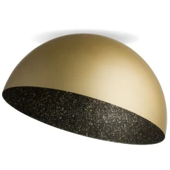 Große Deckenlampe Schwarz Gold elegant Ø90 cm E27 Loft