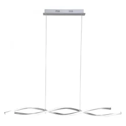 Große LED Hängelampe in Stahl 110 cm 3000 K dimmbar