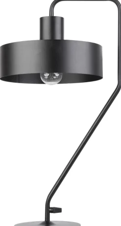 Große Tischlampe Schwarz H:55 cm Metall Lesen Arbeiten