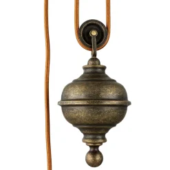 Höhenverstellbare Hängeleuchte Rustikal Bronze Antik