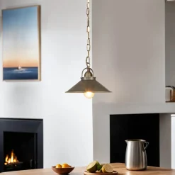 Hängelampe Antik Bronze Handarbeit