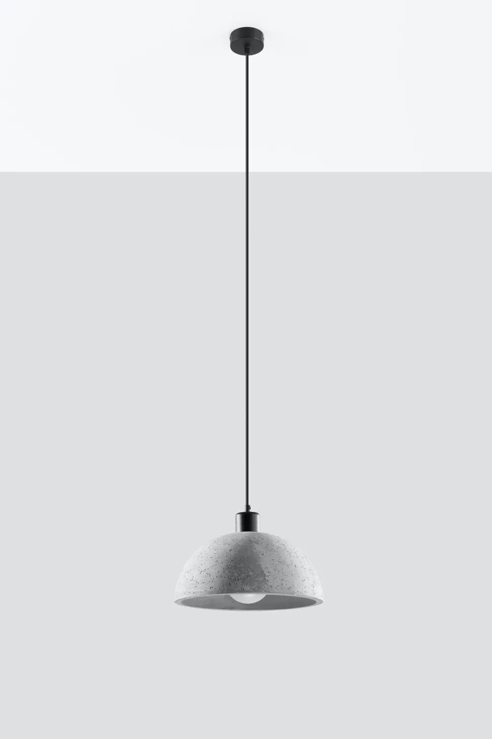 Hängelampe Beton Ø 30 cm Grau E27 Küche