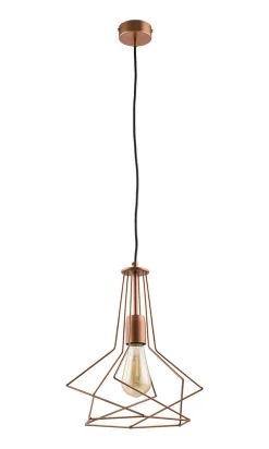 Hängelampe Design Draht in Kupfer SALVIA Esstisch