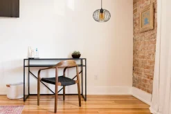 Hängelampe E27 rund Ø25 cm Schwarz Honig blendarm Retro