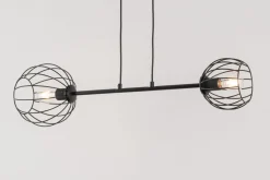 Hängelampe E27 Schwarz Metall Esstisch Retro Design