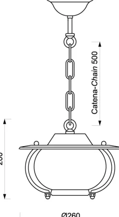Hängelampe Esstisch Messing Glas Ø26cm Maritim
