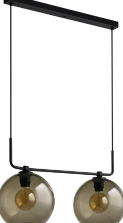 Hängelampe 2-flmg Glas Monaco