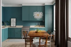 Hängelampe Glas Metall B: 50 cm H: max. 120 cm in Gold