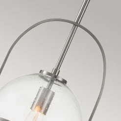 Hängelampe Glas Metall E27 D: 28,9 cm rund Vintage