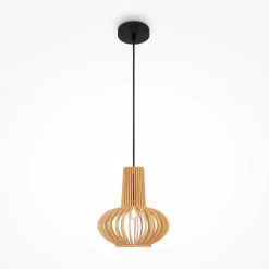 Hängelampe Holz Metall E27 Ø 25,5 cm H: max. 331,5 cm