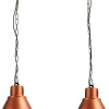 Hängelampe in Kupfer Made in EU Industrie Design