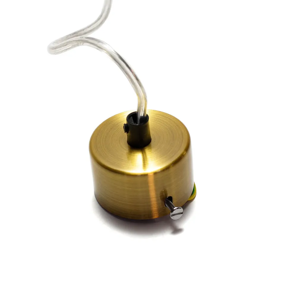 Hängelampe in Messing Ø5,5cm Metall Wohnzimmer