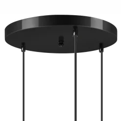 Hängelampe KARNA Metall Draht Schwarz 3-flammig verstellbar