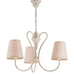 Hängelampe Kronleuchter Stoff Esszimmer Landhaus