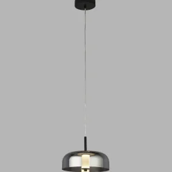 Hängelampe LED Rauchglas Ø 30 cm rund 3000 K 388 lm