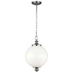 Hängelampe LORIN in Nickel Ø30cm kürzbar Leuchte