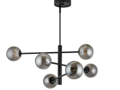 Hängelampe Mehrflammig Schwarz Grau blendarm bis 0,7 m