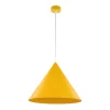 Hängelampe Metall Ø 50 cm H: max. 170 cm Gelb E27 Retro
